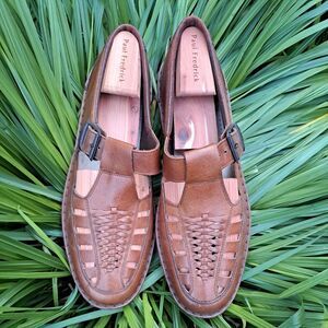 Rieker Riricon Men's Dress Shoe Antistress Brown Fisherman Leather Size 11